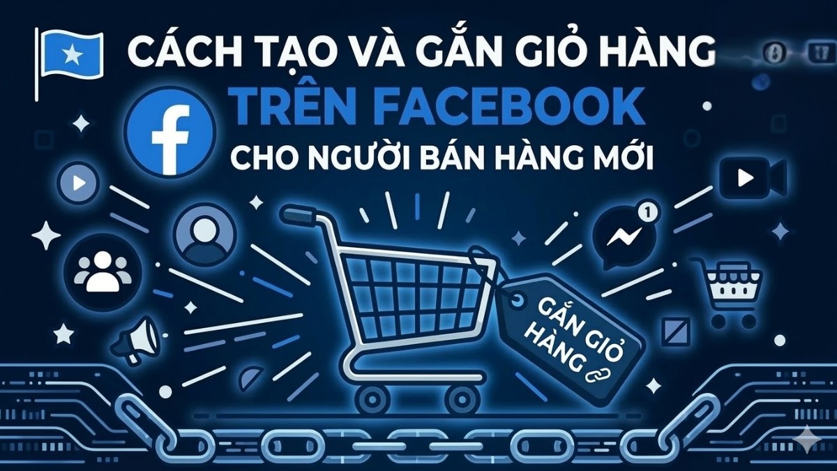 Cách tạo và gắn giỏ hàng trên Facebook cho người bán hàng mới